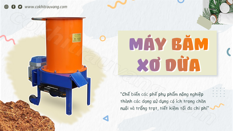 Máy xay xơ dừa