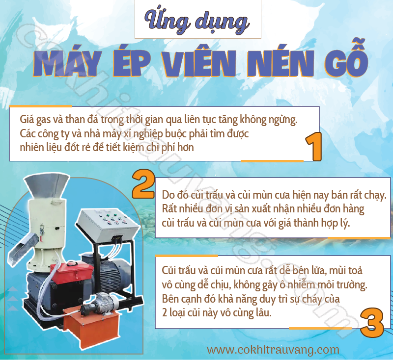 Máy ép viên nén mùn cưa